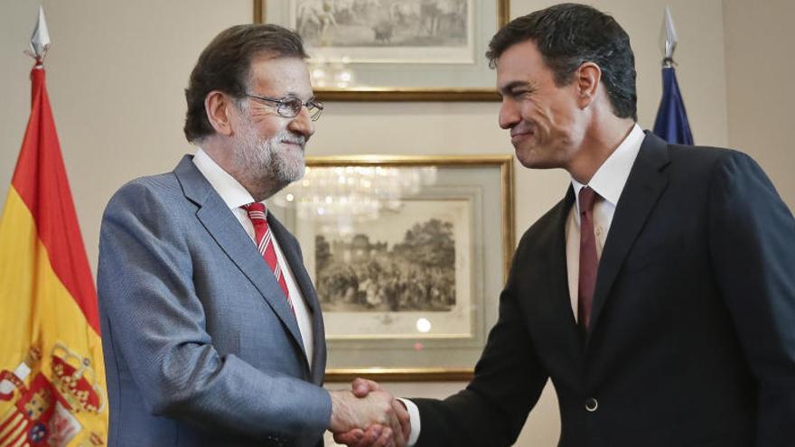 Rajoy y Sánchez en la reunión que mantuvieron tras el 26J.