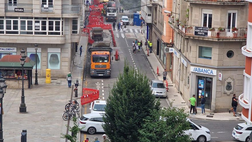 Transformación viaria en el centro urbano de Vilagarcía