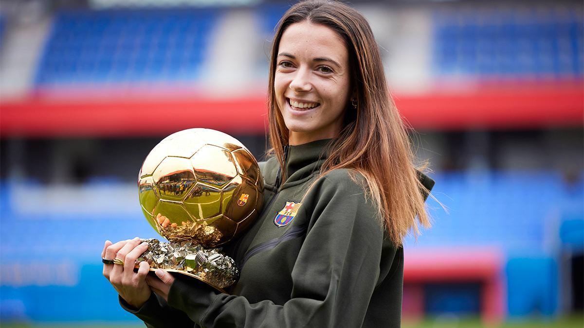 Aitana recibió a SPORT en el estadio, Johan Cruyff, tras recibir en París el Balón de Oro