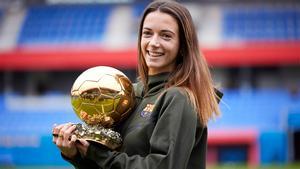 Aitana recibió a SPORT en el estadio, Johan Cruyff, tras recibir en París el Balón de Oro