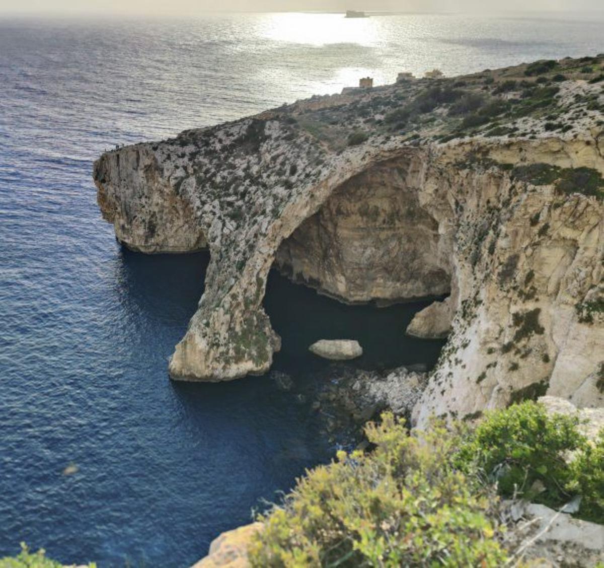 Die Naturschönheit Blue Grotto an der Südwestküste von Malta.