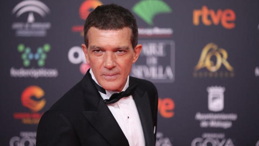 Antonio Banderas en la alfombra roja de los Goya 2020