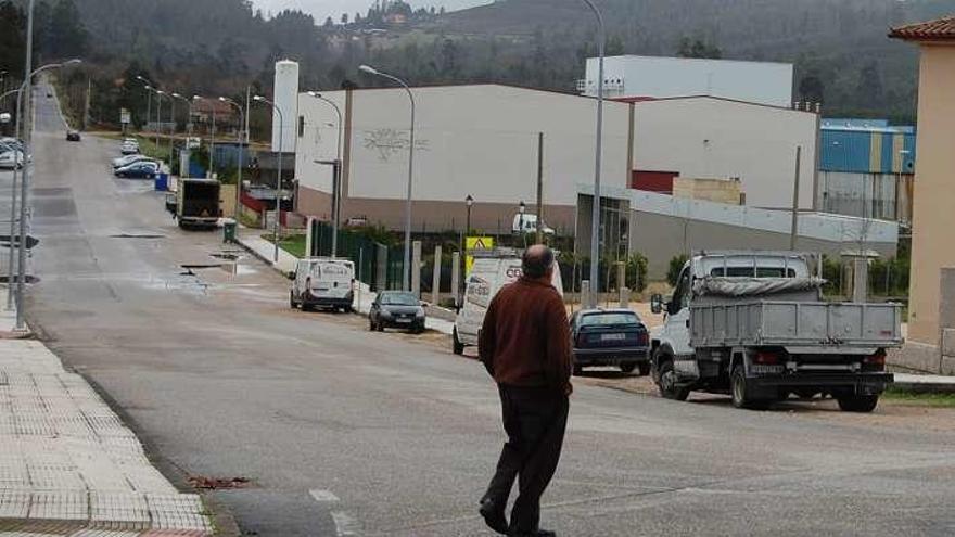 Vista del polígono industrial de Amoedo, en Pazos de Borbén. // FdV