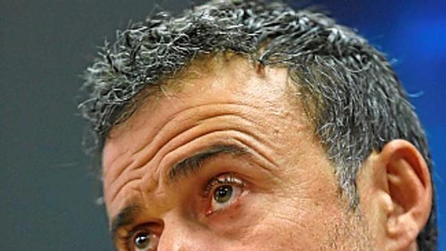 Luis Enrique, ahir al migdia