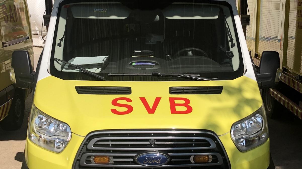 Una ambulancia de SVB en imagen de archivo.