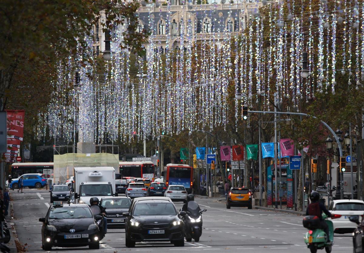 Alumbrado navideño del paseo de Gràcia 2022