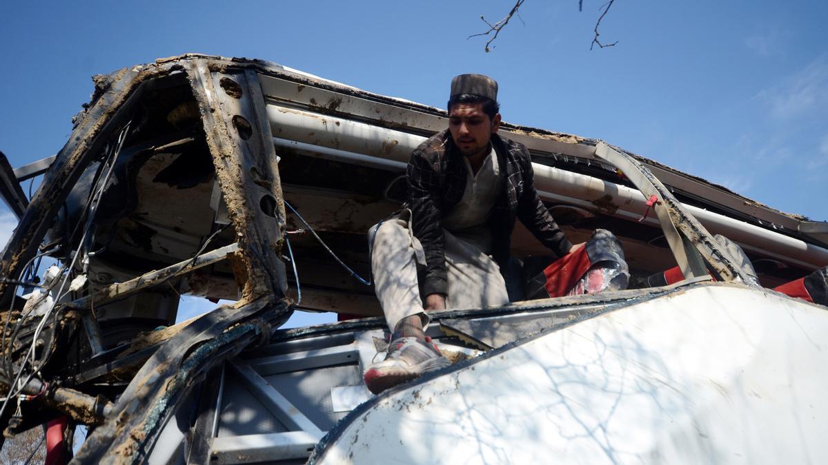 Imagen de archivo de un accidente de tráfico en Pakistán.