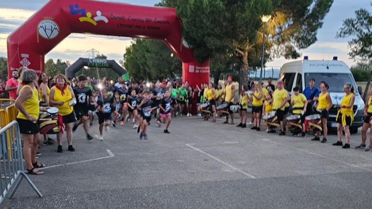 La sortida de la cursa.