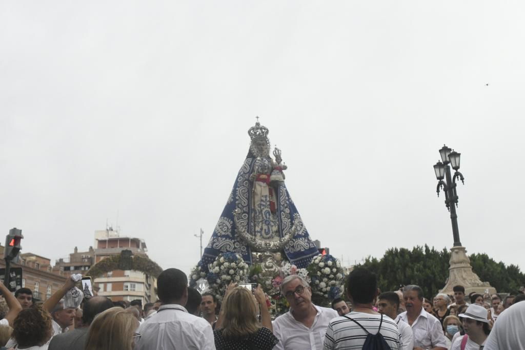 Romería de Murcia: primer tramo del recorrido de la Fuensanta