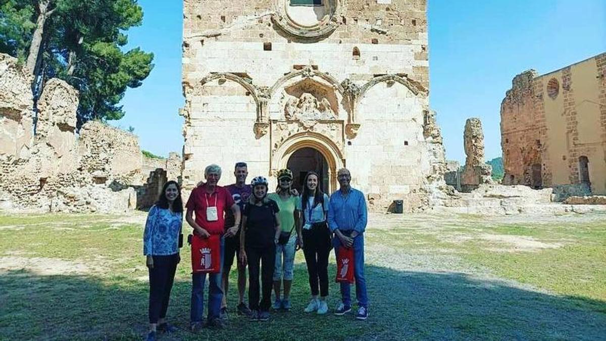 Los periodistas de Suiza y Austria durante su visita a la Cartuja.