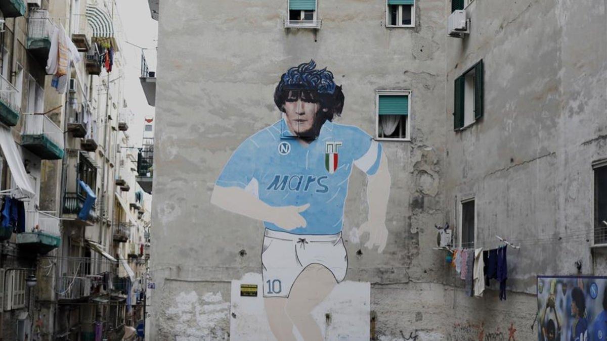 Maradona, icono de Nápoles