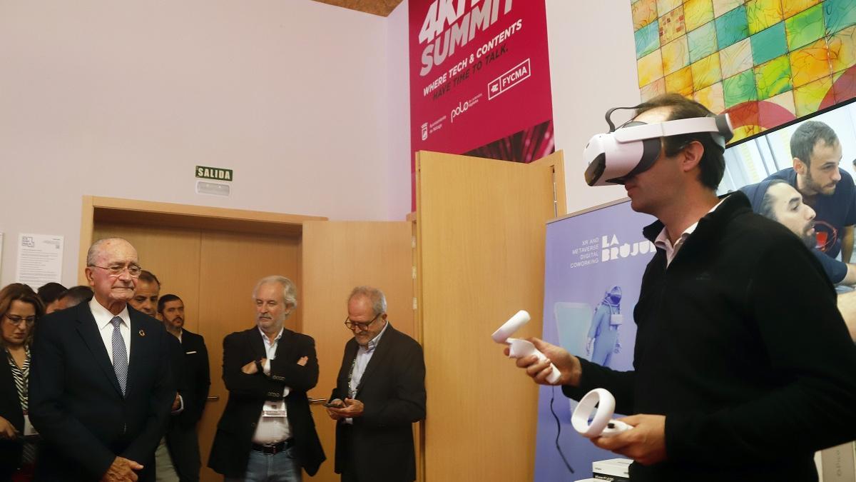 El alcalde de Málaga, Francisco de la Torre en la inauguración de la octava edición de '4K HDR Summit'