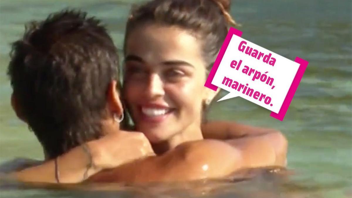 Violeta y Fabio se dan 'mimitos' en el agua 'Supervivientes'