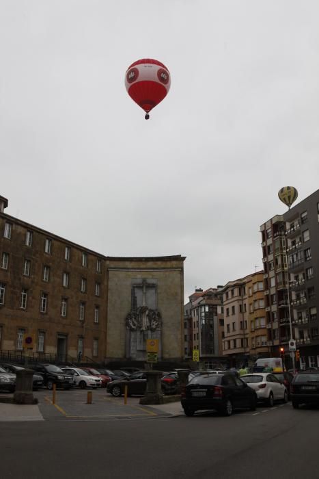 Segunda jornada, hoy viernes, de la regata de globos aerostáticos en Gijón.