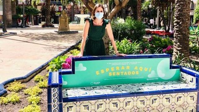 La edil de Medio Ambiente, Esther Díez, durante la comparecencia de esta mañana