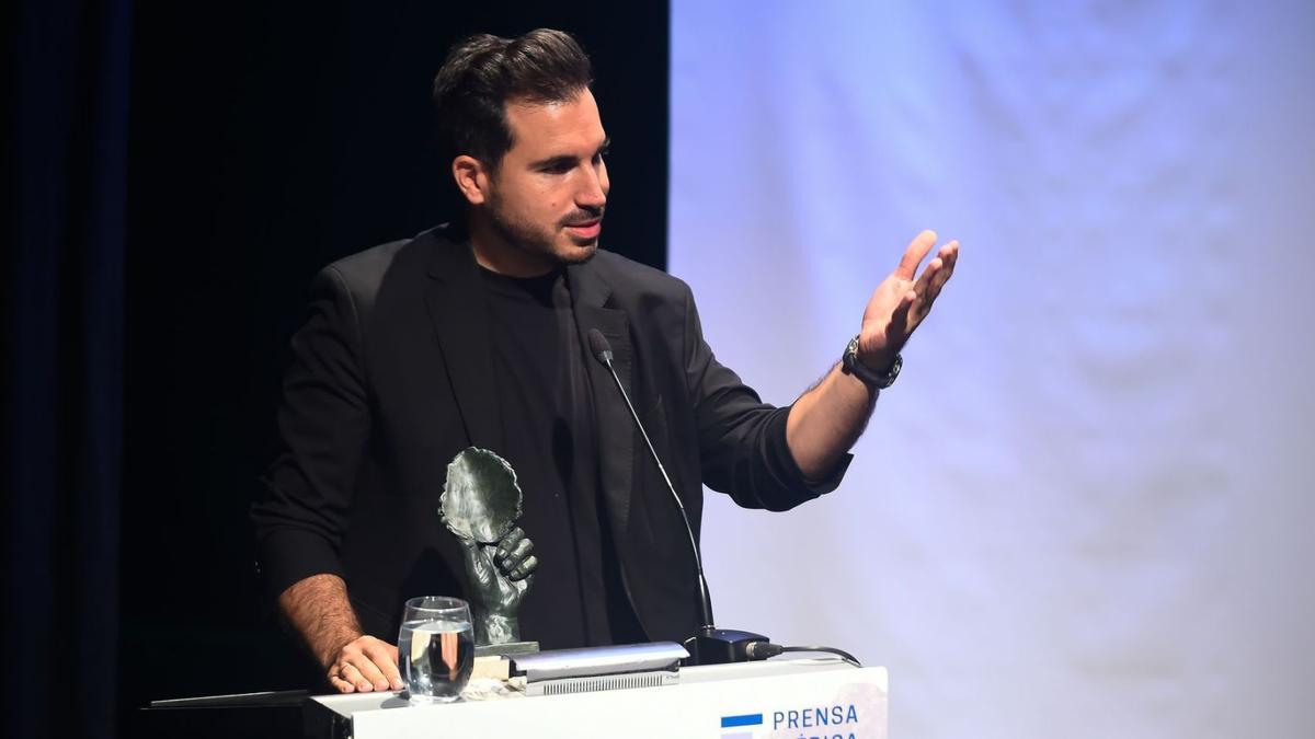 El escritor Javier Castillo, Premio Cultura 2023  de La Opinión de Málaga.