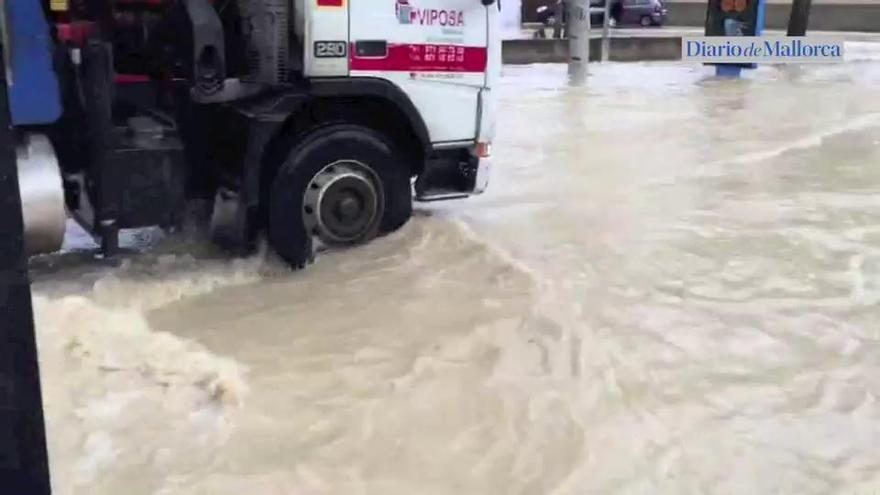 Unwetter: Fette Überschwemmung in Porreres