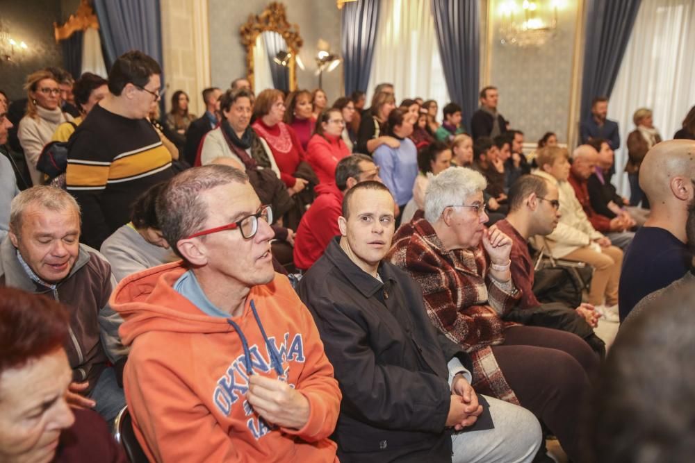 Un momento del acto de presentación del calendario