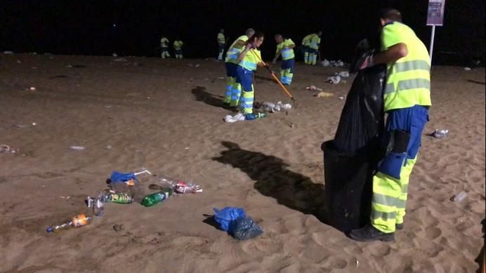 Operativo de limpieza por la Noche de San Juan