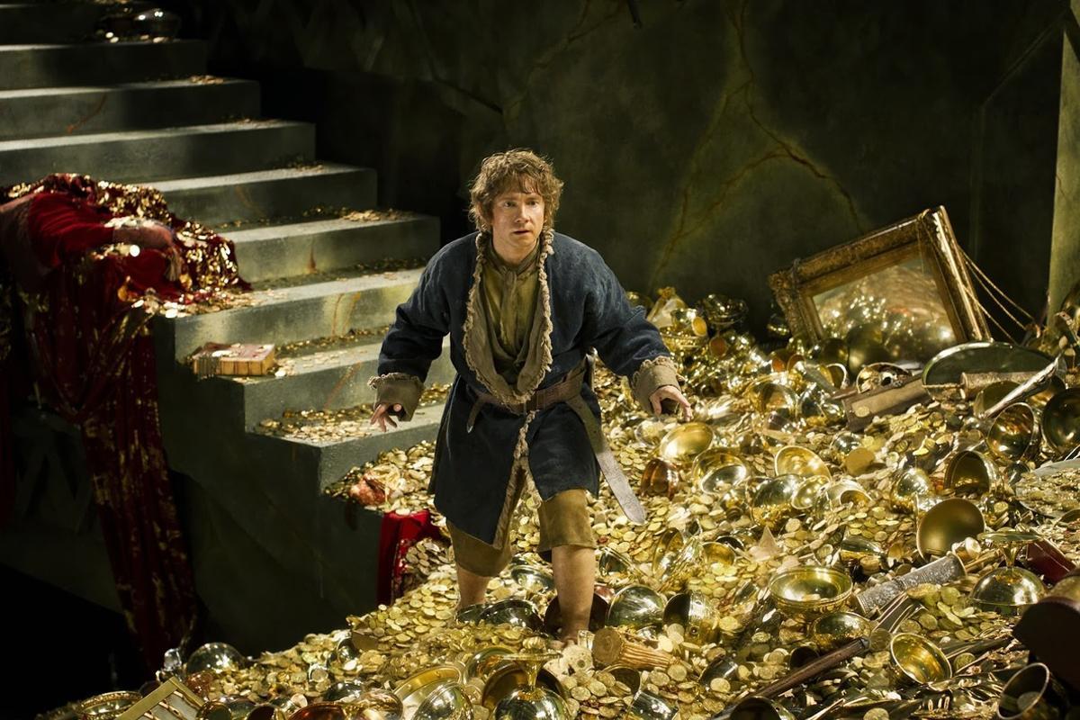 Martin Freeman, en una escena de la película 'El hobbit: la desolación de Smaug'.