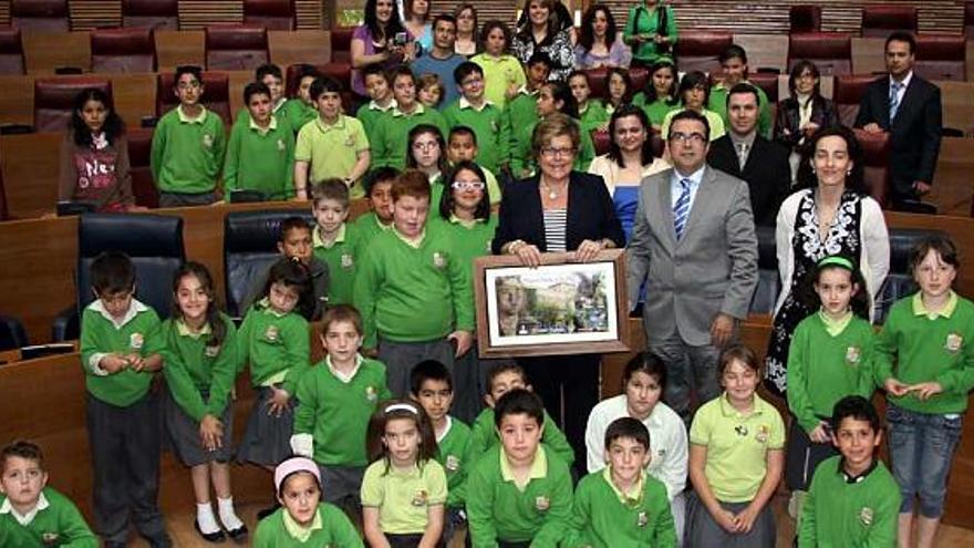 El colegio de Hurchillo visita las Cortes Valencianas