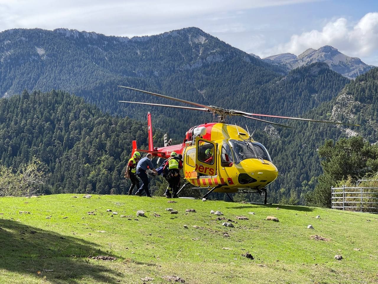 Rescate de un 'boletaire' en Bellver de Cerdanya