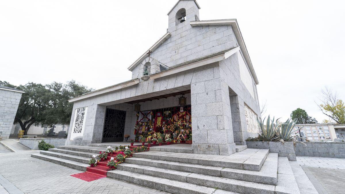 El panteón de la familia Franco, en la colonia militar de Mingorrubio.