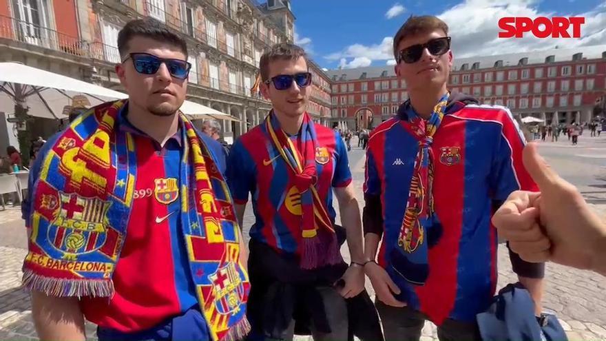 Los seguidores desplazados a Madrid tienen fe absoluta en el equipo