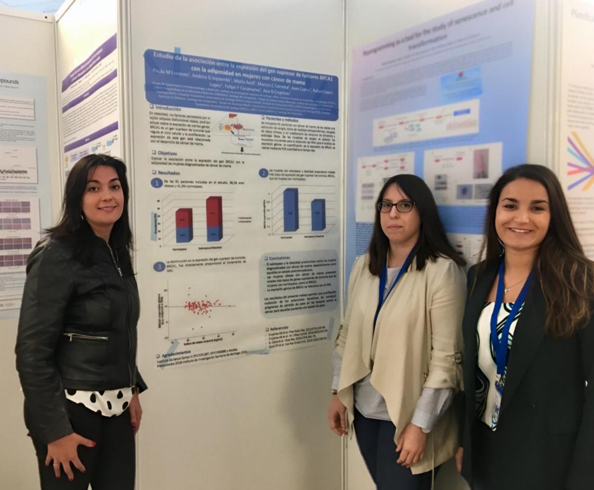 Ana B. Crujeiras, Paula M. Lorenzo y Andrea G. Izquierdo, investigadoras del grupo