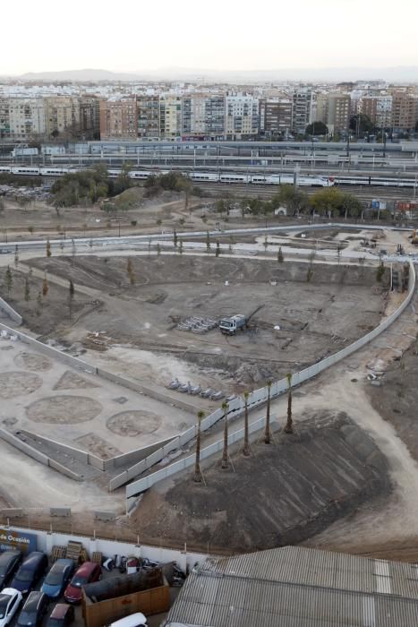 Estado actual de las obras del Parque Central