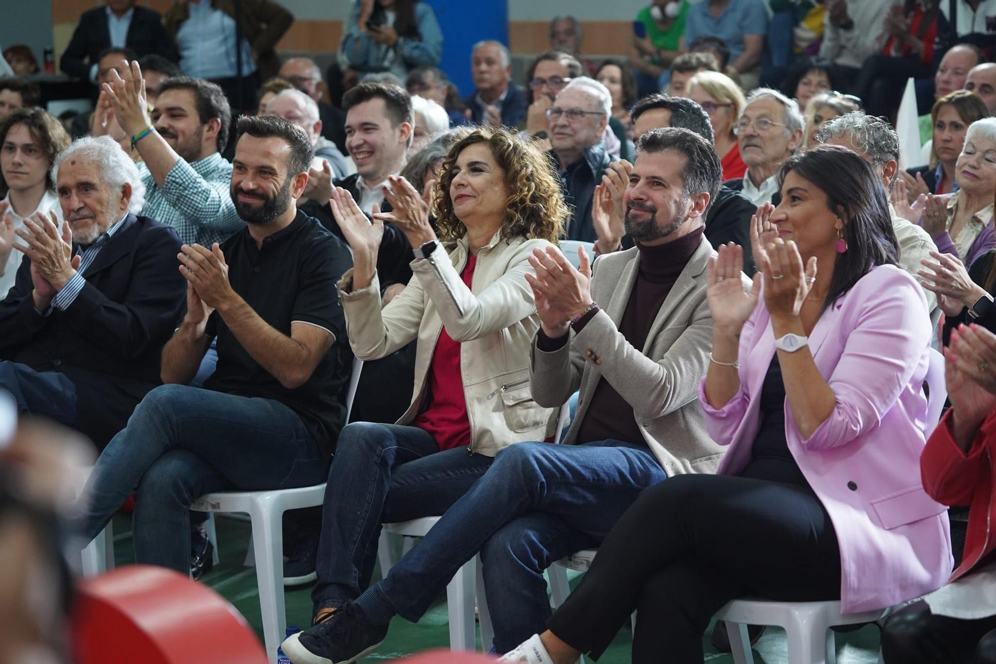 Acto del PSOE en apoyo a David Gago con la ministra María Jesús Montero