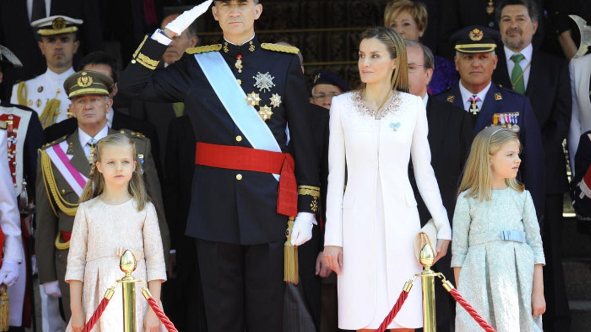 Así han cambiado la princesa Leonor y la infanta Sofía desde la proclamación de Felipe VI