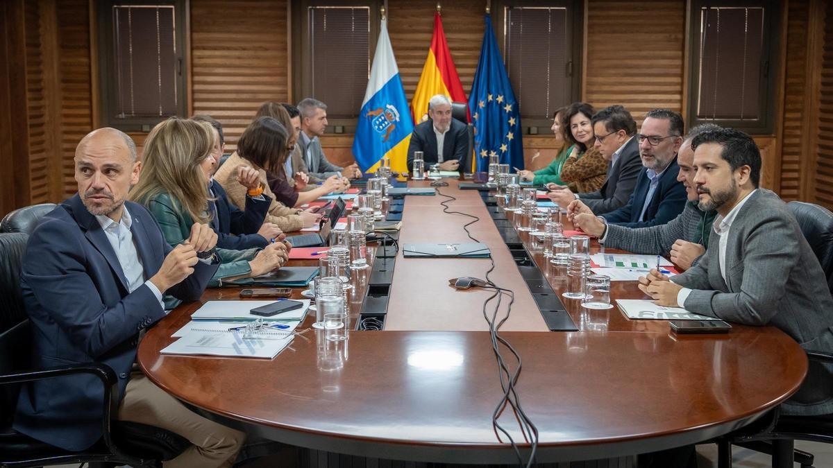 Reunión del Consejo de Gobierno de Canarias este lunes.