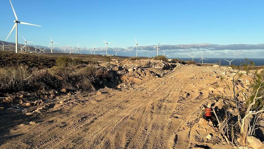 CC critica el daño a un yacimiento por la obra de una línea de alta tensión en Arico