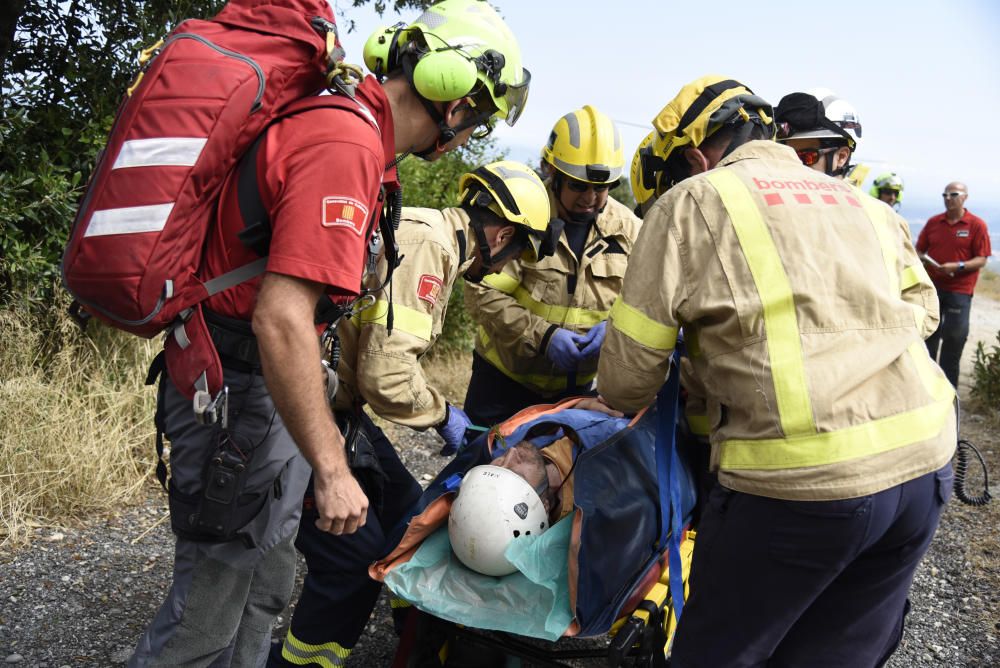 Simulacre de rescat a Montserrat