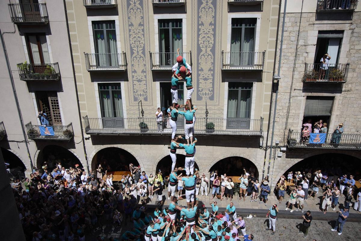 Les imatges de la jornada castellera per celebrar els 30 anys dels Marrecs de Salt