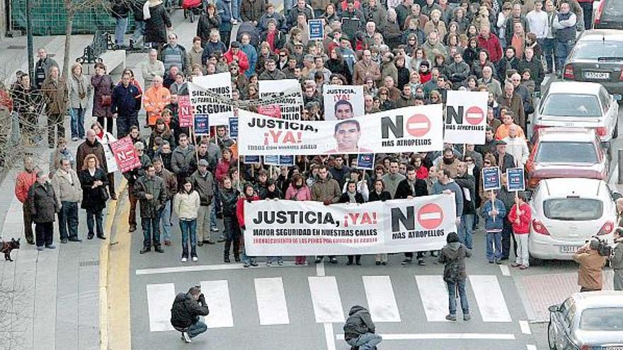 Vilagarcía sale a la calle para condenar los atropellos y reclamar mayor seguridad vial