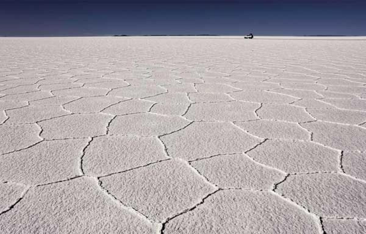 Salar de Uyuni, en el departamento de Potosi, Bolovia.