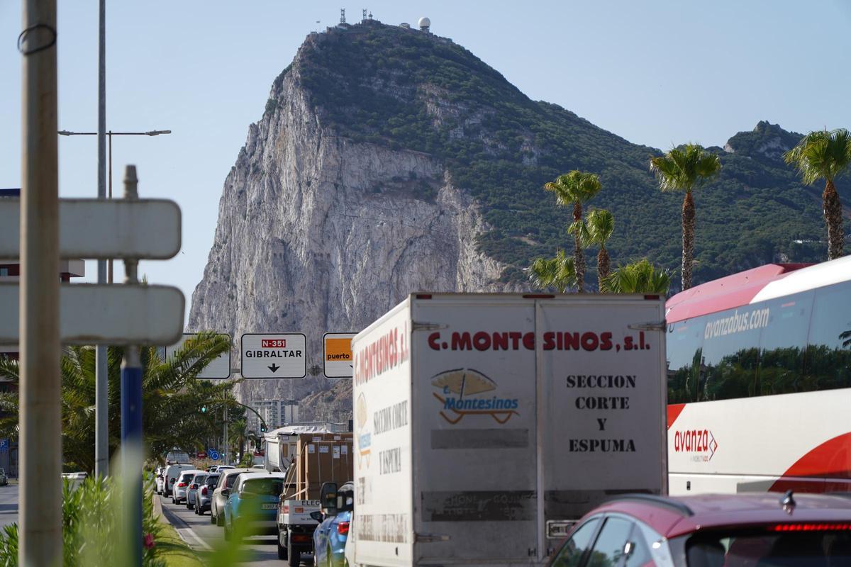 La última tarde de la frontera de Gibraltar en imágenes La última tarde de la frontera de Gibraltar en imágenes