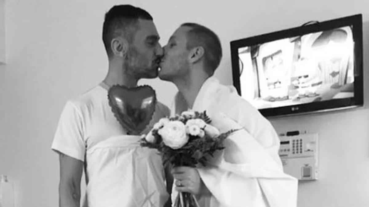 Imagen de la boda de David Delfín y Pablo Sáez