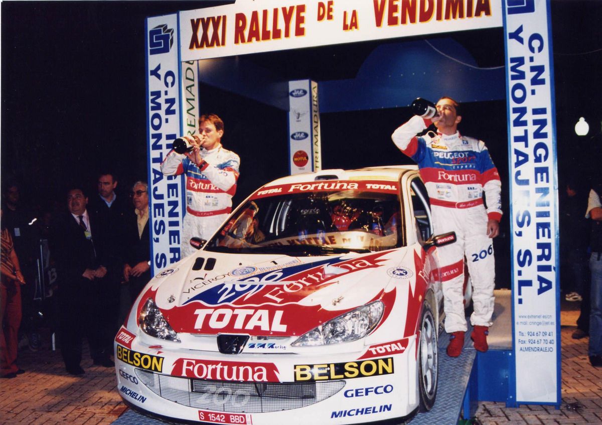 Podio del 31 Rally de la Vendimia.