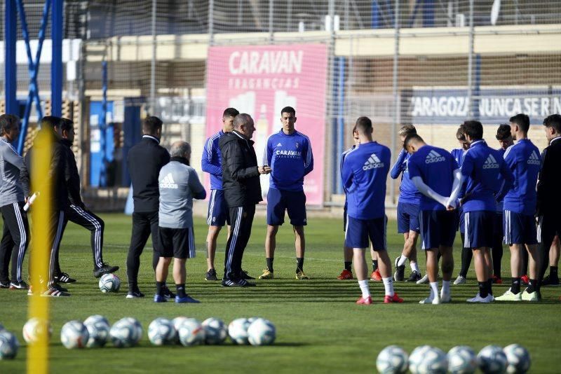 Entrenamiento del Real Zaragoza el 30 de enero