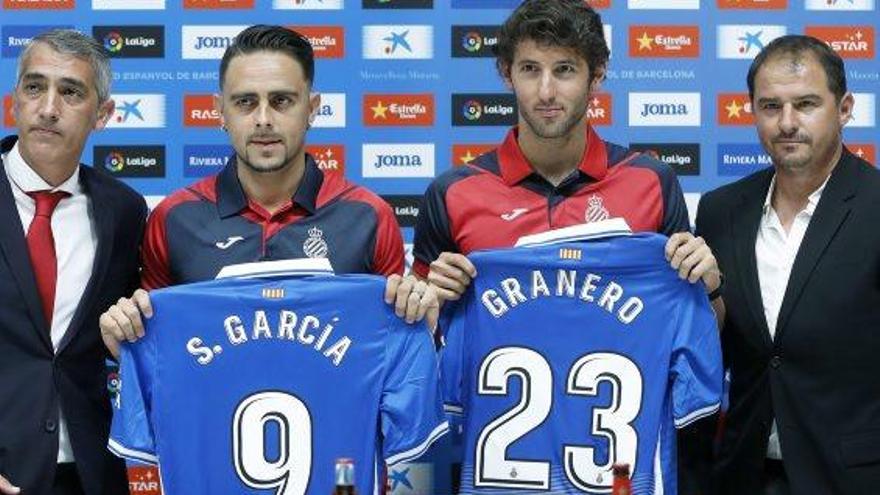 L&#039;Espanyol presenta Granero  i Sergio García d&#039;una tacada