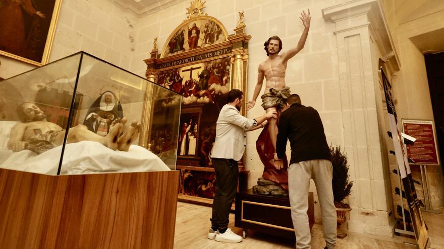 El Cristo Resucitado, preparado para cerrar la Semana Santa de Alicante entre aleluyas