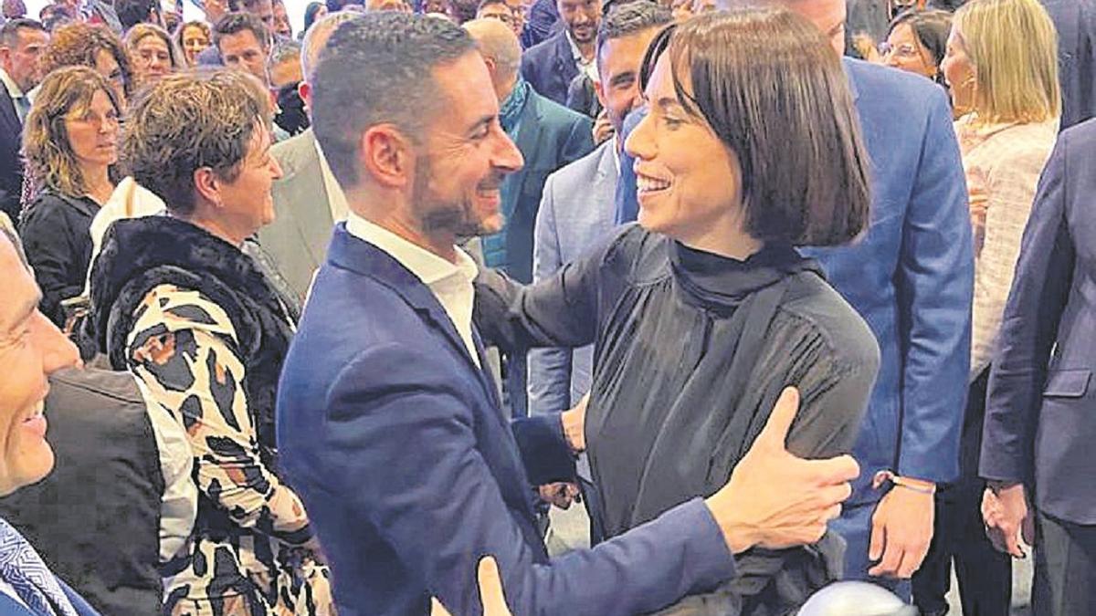 Carlos Fernández Bielsa y Diana Morant, ayer, en Fitur