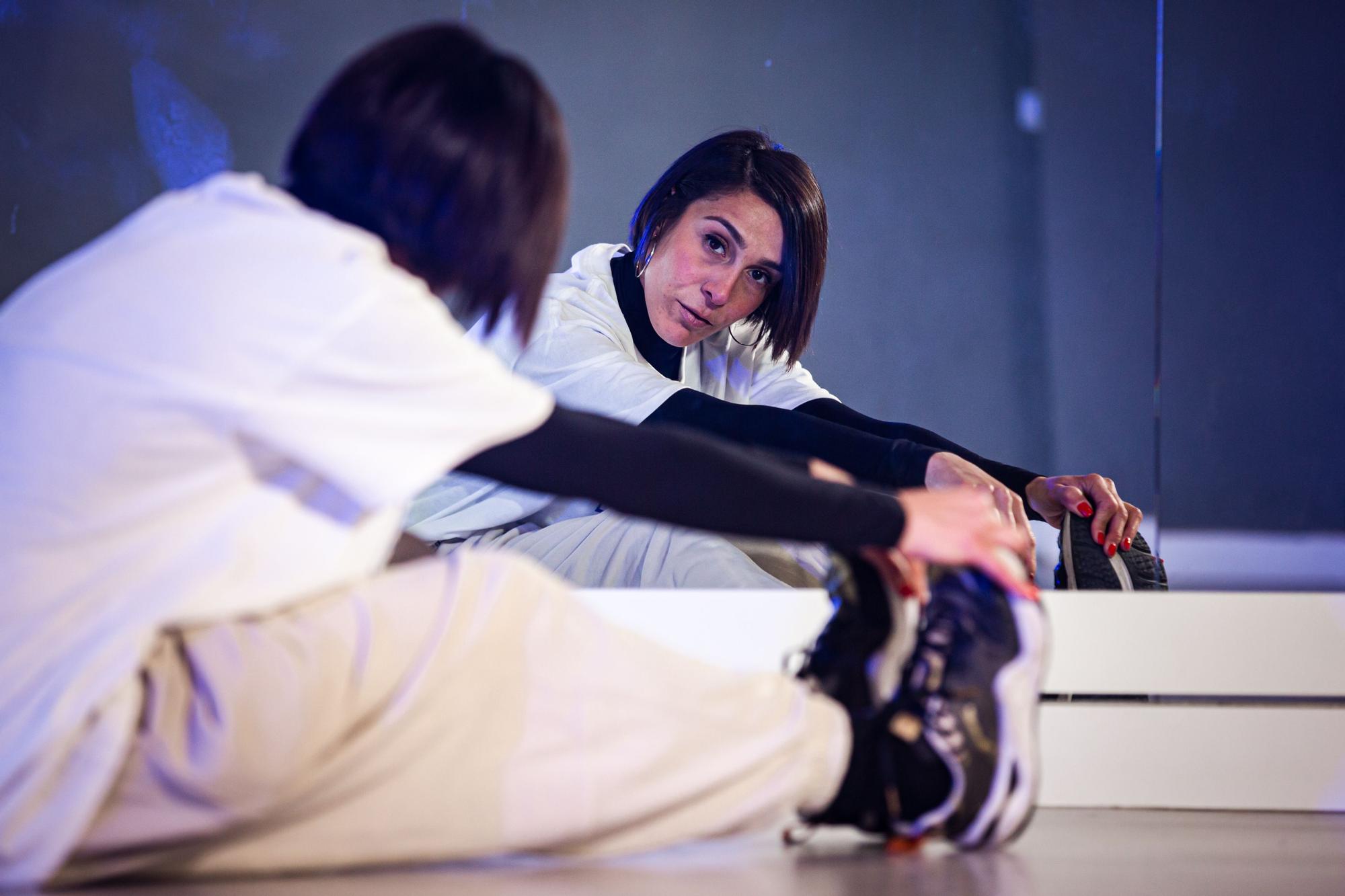 Cruz García, bailarina, profesora de danza y actriz, en la escuela Élite de Madrid