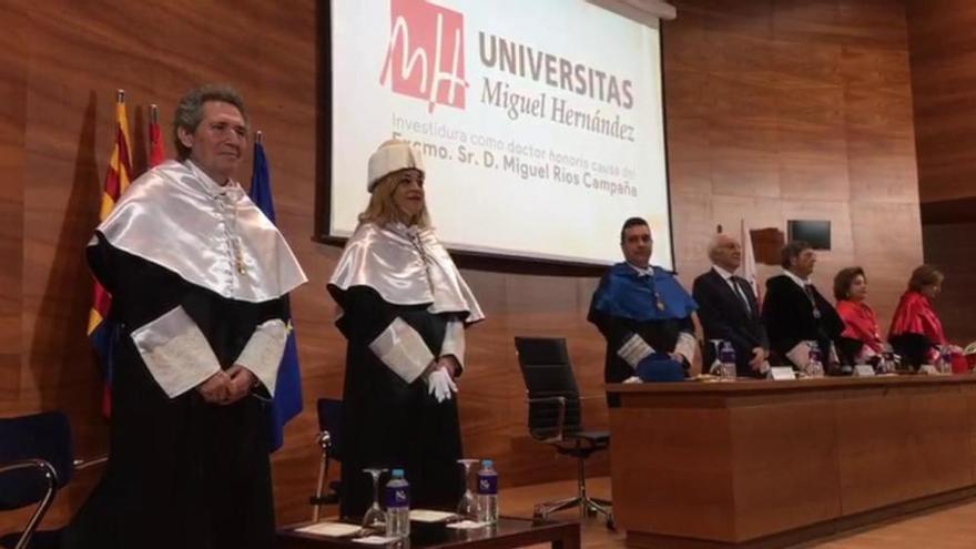 Miguel Ríos, Doctor Honoris causa de la Universidad Miguel Hernández