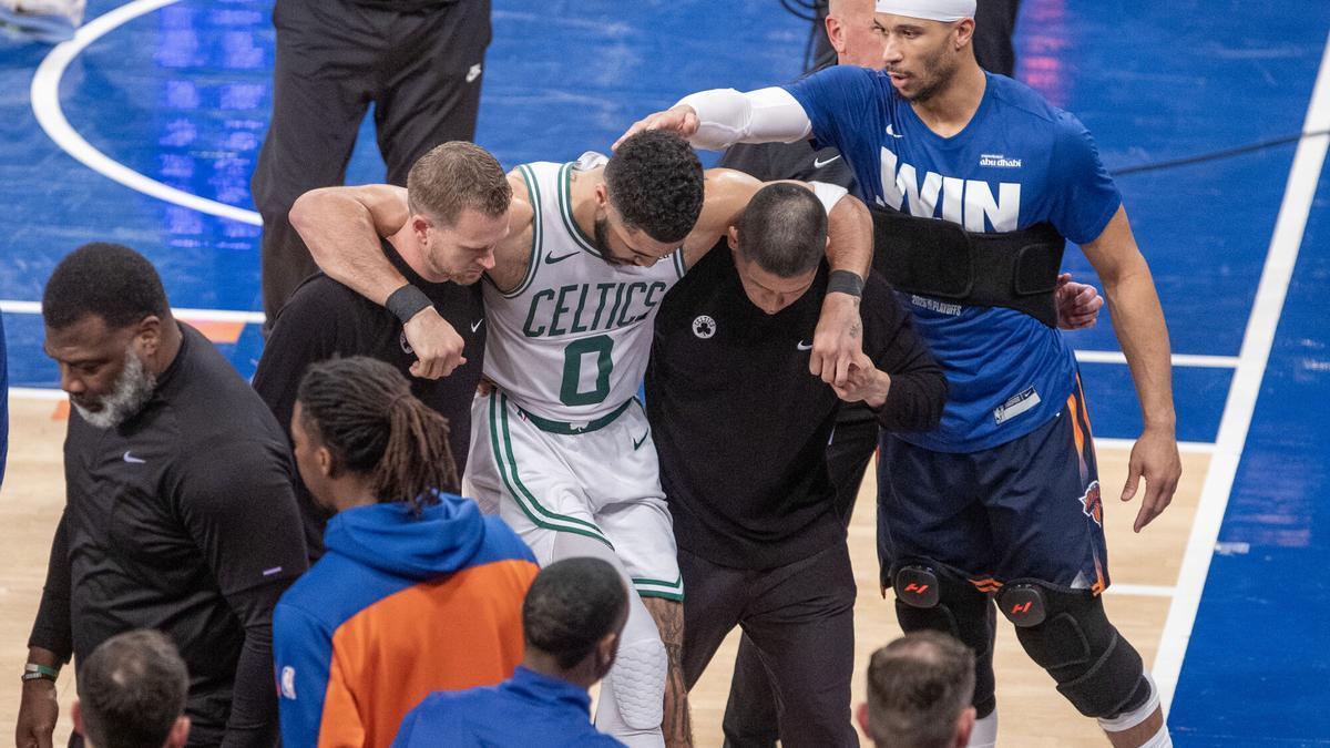 Jayson Tatum, sexto jugador en romperse el tendón de Aquiles este año en la NBA