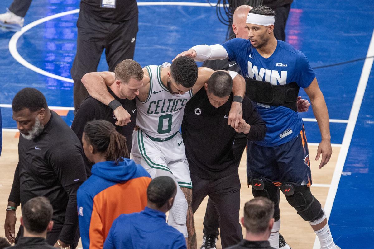 Jayson Tatum, sexto jugador en romperse el tendón de Aquiles este año en la NBA