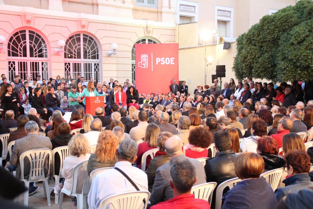 Mitin de Susana Díaz en la Casa de la Cultura de Xàtiva